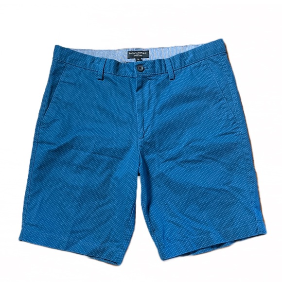 Banana Republic Factory Aiden Short Size 34 Steel Blue - Picture 1 of 6